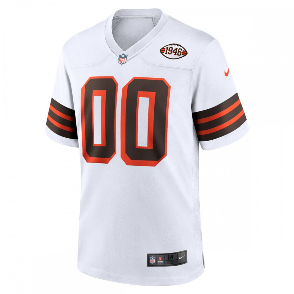 Cleveland Browns Nike 1946 Collection Alternate Custom Jersey - White-Profan Arena